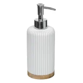 Mydelniczki i dozowniki mydła - 5five Simply Smart Dozownik na mydło w płynie NATUREO biały 174540A - miniaturka - grafika 1