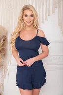 Piżamy damskie - Komplet Alam navy blue (kolor granat, rozmiar XL) - miniaturka - grafika 1