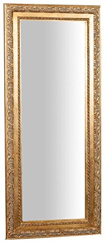 Biscottini Lustro ścienne szer. 36,5 x wys. 4,5 x wys. 82,5 cm - lustro łazienkowe - lustro do sypialni - wystrój domu