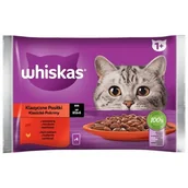 Mokra karma dla kotów - Karma dla kota WHISKAS Klasyczne Posiłki Wołowina z kurczakiem (4 x 85 g) - miniaturka - grafika 1