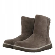 Śniegowce damskie - SUPERFIT ZIMOWE ŚNIEGOWCE ZAMSZOWE BRĄZOWE NA SUWAK 36 6AA - miniaturka - grafika 1