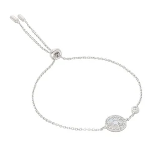 Bransoletka Fossil Glitz Extension JFS00519040 Srebrny - Bransoletki - miniaturka - grafika 1