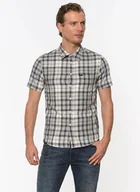 Koszule męskie - LEE SS SHIRT MĘSKA KOSZULA KRÓTKI RĘKAW ALLOY GREY L875JPJB - Lee - miniaturka - grafika 1