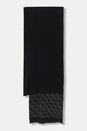 Apaszki i szaliki damskie - Guess szalik NORA damski kolor czarny z aplikacją W5BZ21 Z2NQ2 - miniaturka - grafika 1