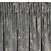 Zasłony - Zasłona EUROFIRANY Naira 140 x 270 cm Grafitowy - miniaturka - grafika 1