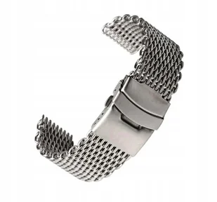 GRUBA SREBRNA BRANSOLETA SIATECZKA 22MM + TELESKOPY + PRZYRZĄD - PREMIUM - Akcesoria do zegarków - miniaturka - grafika 1