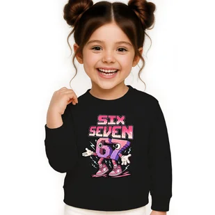 BLUZA DZIECIĘCA 67 SIX SEVEN VIRAL 146-152 DLA CHŁOPCA DZIEWCZYNKI - Bluzy dla dziewczynek BLUZA DZIECIĘCA 67 SIX SEVEN VIRAL 146-152 DLA CHŁOPCA DZIEWCZYNKI - Bluzy dla dziewczynek - miniaturka - grafika 1