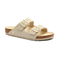 Klapki i japonki męskie - Birkenstock Skórzane klapki Arizona - miniaturka - grafika 1
