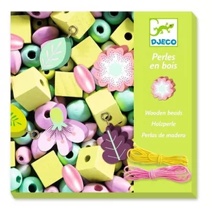 Djeco Koraliki do biżuterii Kwiaty i Liście 450 el - Zabawki kreatywne - miniaturka - grafika 1