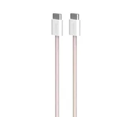 Kable USB - Puro USB-C do USB-C 60W 1,5m 60W Różowy - miniaturka - grafika 1