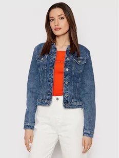 Only Kurtka jeansowa Tia 15170682 Granatowy Regular Fit - Kurtki damskie - miniaturka - grafika 1