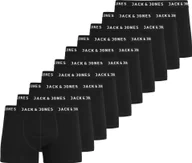 Majtki męskie - JACK&JONES bokserki męskie, opakowanie 10 sztuk - JACHUEY TRUNKS, bawełna stretch czarny M - miniaturka - grafika 1