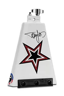 Latin Percussion Tommy Lee Rock Star Signature Cowbell, biały z grafiką 20 cm (LP009TL) - Instrumenty perkusyjne - miniaturka - grafika 1
