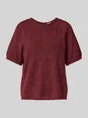 Swetry damskie - Sweter z dzianiny z okrągłym dekoltem model ‘KAMARA’ - miniaturka - grafika 1