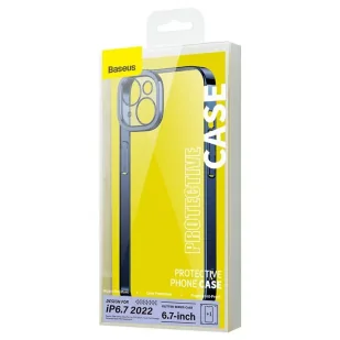 Zestaw ochronny Baseus Glitter przeźroczyste etui i szkło hartowane do iPhone 14 Plus (niebieski) - Etui i futerały do telefonów - miniaturka - grafika 5