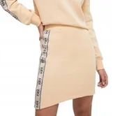 Spódnice - GUESS ŻÓŁTA SPÓDNICA MINI Z PASKAMI Z LOGO S I1C - miniaturka - grafika 1