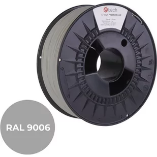 Filament do drukarki 3D C-TECH PREMIUM LINE, PLA, RAL9006, 1,75mm, 1kg, White aluminium - Filamenty i akcesoria do drukarek 3D - miniaturka - grafika 1