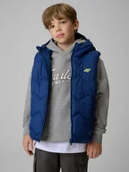 Kurtki i płaszcze dla chłopców - 4F Bezrękawnik z wypełnieniem syntetycznym chłopięcy - granatowa 164 (13-14 lat) - miniaturka - grafika 1