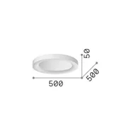 Lampy sufitowe - Ideallux Ideal Lux lampa sufitowa LED Planet, czarna, Ø 50 cm, metalowa - miniaturka - grafika 1