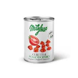 MANFUSO POMIDORY W KAWAŁKACH BIO 400 g - MANFUSO 8012462988903 - Zdrowa żywność - miniaturka - grafika 1