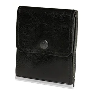 Banknotówka portfel czarny etui na pieniądze retro uniseks skórzane G65 czarny - Portfele - miniaturka - grafika 1