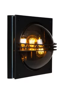 Lucide Privas 14828/02/30 kinkiet lampa ścienna IP44 2x40W E27 czarny - Lampy ścienne - miniaturka - grafika 2