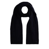 Apaszki i szaliki damskie - Szalik Tommy Hilfiger Flag Fluffy AW0AW17787 Granatowy - miniaturka - grafika 1