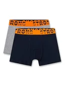 Majtki dla dzieci - Sanetta Bokserki (2 pary) w kolorze szaro-czarnym - miniaturka - grafika 1