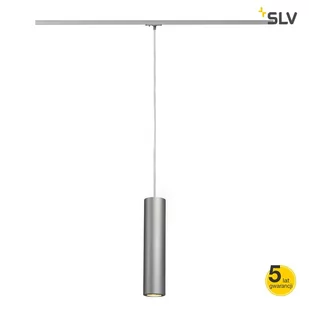 SLV Lampa systemu szynowego jednofazowego 143964 1fazowa LED GU10 230 V 50 W srebrno-szary - Lampy pozostałe - miniaturka - grafika 1