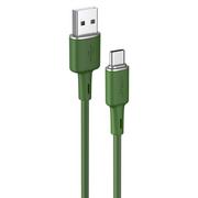 Kable USB - Acefast kabel USB - USB Typ C 1,2m, 3A zielony (C2-04 oliver green) C2-04-A-C oliver green - miniaturka - grafika 1
