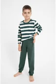 Piżamy chłopięce - Dziecięca piżama Blake zielono-biała 116 - miniaturka - grafika 1