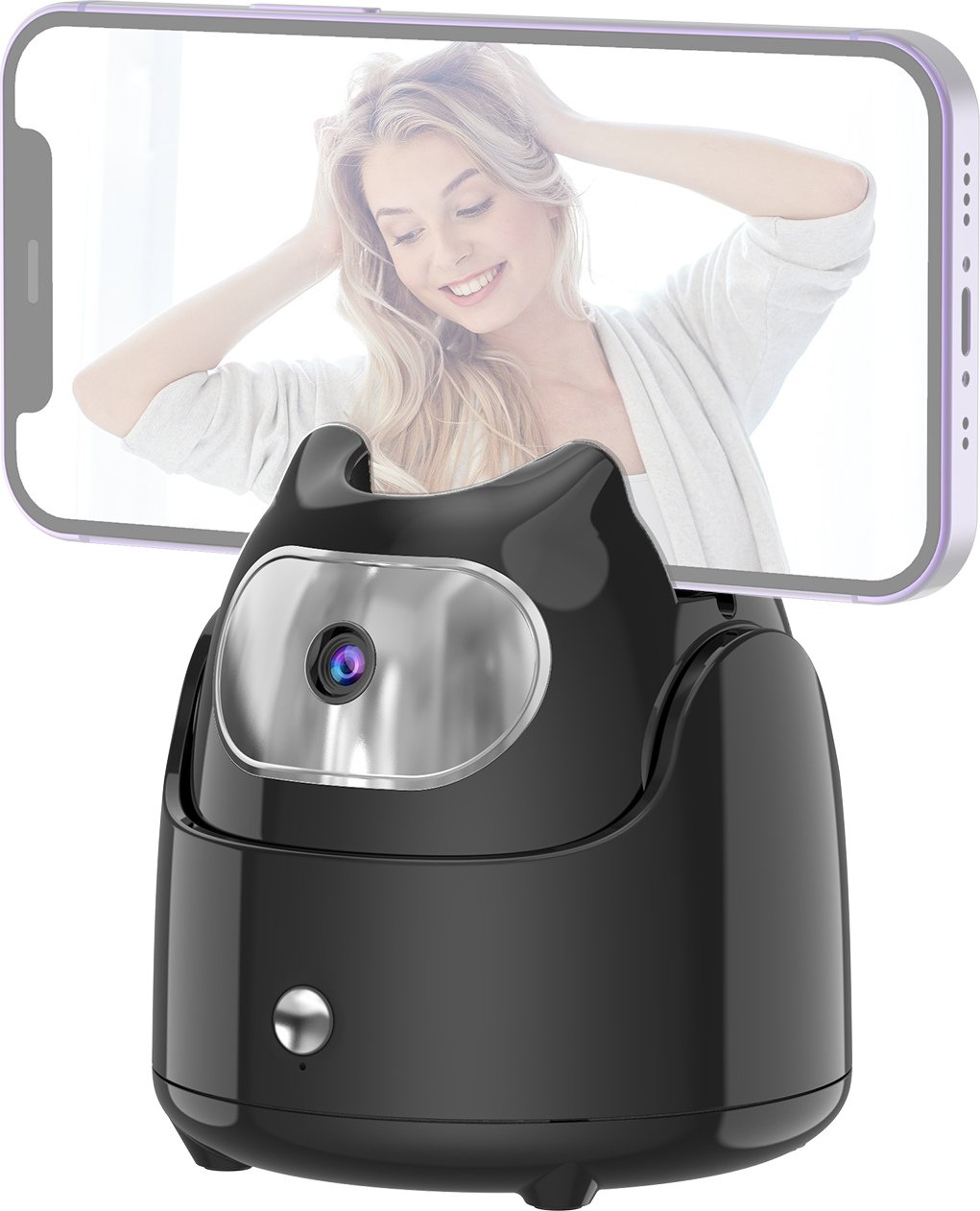 AI Auto Face Tracking Gimbal Desktop Selfie Stabilizer do telefonu Robot Cameraman Obrót o 360 ¡ã Nie wymaga aplikacji do nagrywania wideo na żywo Vlog Transmisja na żywo