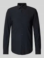 Koszule męskie - Koszula biznesowa o kroju super slim fit z listwą guzikową - miniaturka - grafika 1