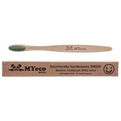 Szczoteczki do zębów - MYECOBRUSH SZCZOTECZKA DO ZĘBÓW BAMBUSOWA ORTODONTYCZNA Z WĘGLEM AKTYWNYM ZIELONO-CZARNA MIĘKKA MYECOBRUSH 5903332908608 - miniaturka - grafika 1