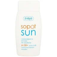 Balsamy i kremy do opalania - Ziaja Sopot Sun emulsja do opalania wodoodporna SPF50+ 125ml - miniaturka - grafika 1