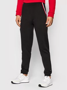 Tommy Hilfiger Spodnie dresowe Track UM0UM02352 Czarny Regular Fit - Spodnie sportowe męskie - miniaturka - grafika 1