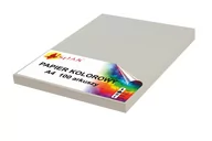 Szkolne artykuły papiernicze - Papier kolorowy A4 120g szary 100 arkuszy - miniaturka - grafika 1