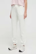 Spodnie damskie - Guess spodnie dresowe kolor biały gładkie - miniaturka - grafika 1