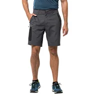Spodenki damskie - Jack Wolfskin Active Track Szorty Męskie Szary Dark Iron 50 - miniaturka - grafika 1