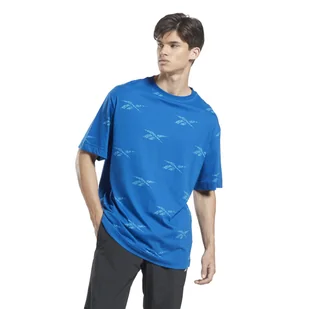 Męska Koszulka z krótkim rękawem REEBOK RI AOP TEE IB8447 – Niebieski - Koszulki męskie - miniaturka - grafika 1