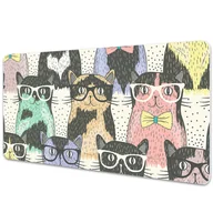 Podkładki na biurko - Duża podkładka na biurko dla dzieci Koty 90x45 cm - miniaturka - grafika 1