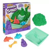 Masy plastyczne - Kinetic Sand - Zestaw Piaskownica Zielona - miniaturka - grafika 1