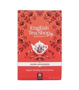 Herbata - Ekologiczna herbata z hibiskusa z dziką różą, jabłkiem, cynamonem, Apple, Rosehip & Cinnamon, 20 x 2g, English Tea Shop - miniaturka - grafika 1