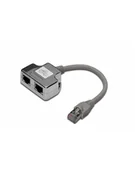 Pozostałe akcesoria sieciowe - Adapter RJ45 DIGITUS DN-93904 2x gniazdo RJ45 kat.5e - miniaturka - grafika 1