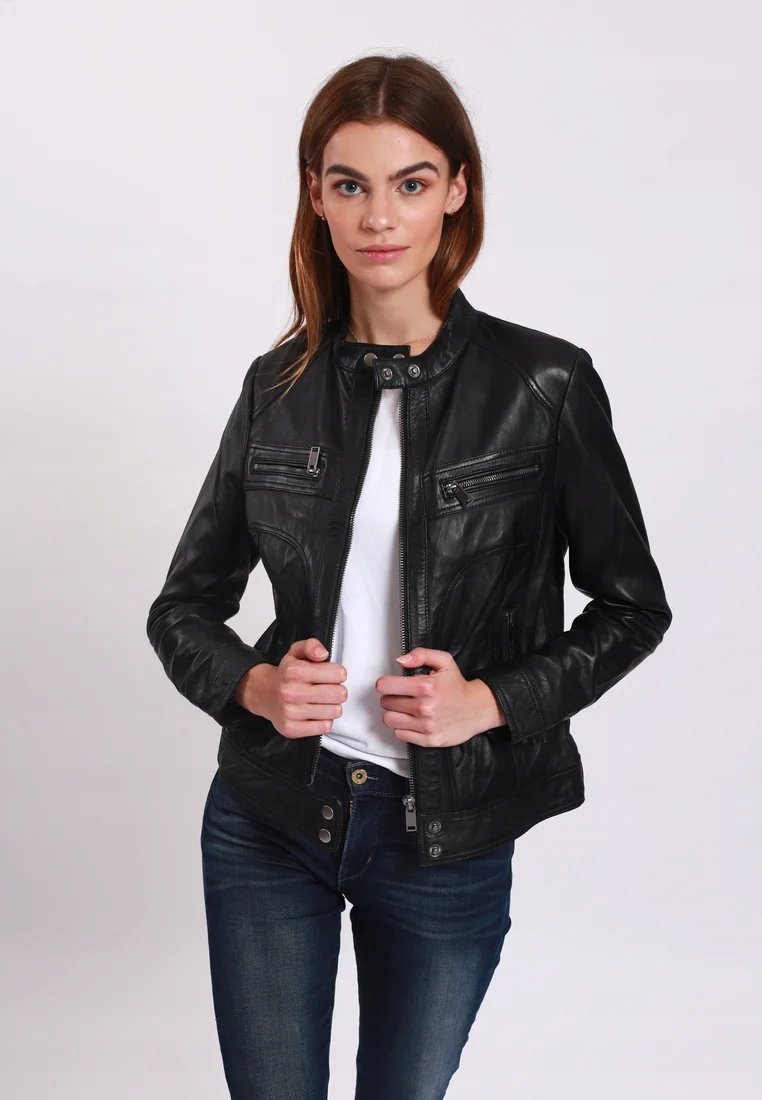 Lee Cooper kurtka damska ramoneska EVERLEY Kolor CZARNY Rozmiar M