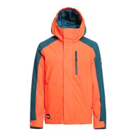 Kurtki narciarskie - Dziecięca Kurtka ocieplana QUIKSILVER MISSION BLOCK YOUTH JK EQBTJ03180-NNK0 – Pomarańczowy - miniaturka - grafika 1