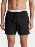 Kąpielówki męskie - Calvin Klein Swimwear Szorty kąpielowe LV00N61024 Czarny Regular Fit - miniaturka - grafika 1