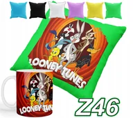 Gadżety dla niej i dla niego - ZESTAW KUBEK + POSZEWKA Z NADRUKIEM KRÓLI BUGS KACZOR DUFFY + IMIĘ - miniaturka - grafika 1