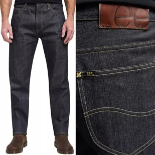 Lee 101Z Dry Proste Spodnie Jeansowe Japan Premium Bez Streczu W34 L32 - Spodnie męskie - miniaturka - grafika 1