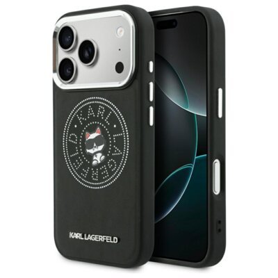 Etui KARL LAGERFELD Point & Choupette Sketch MagSafe do Apple iPhone 17 Pro/18 Pro Czarny